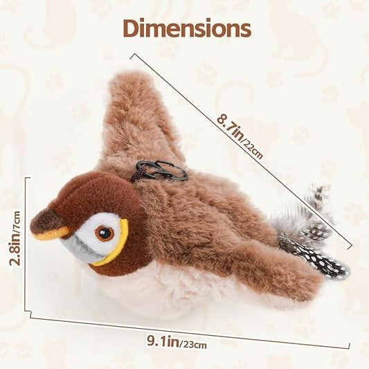 NEDLIX 🐾Interactive Chirping Bird Toy for pets and babies