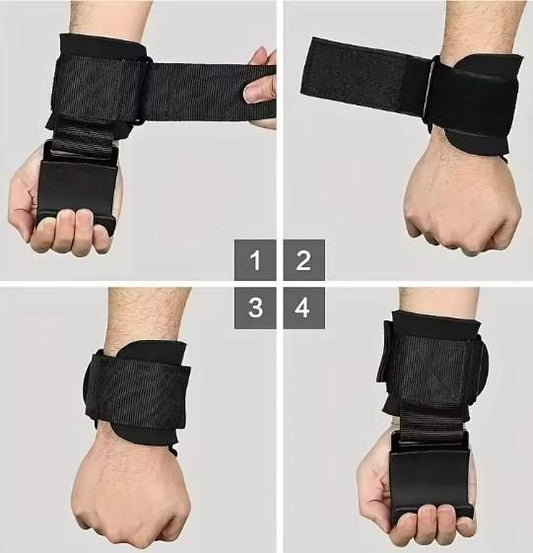 NEDLIX's Weight Lifting Rod Hooks Wrist Support  (1 Pair)