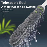NEDLIX's Self-Wringing Floor Mop | 2-in-1 Scrub & Mop Head | Less Effort, More Sparkle