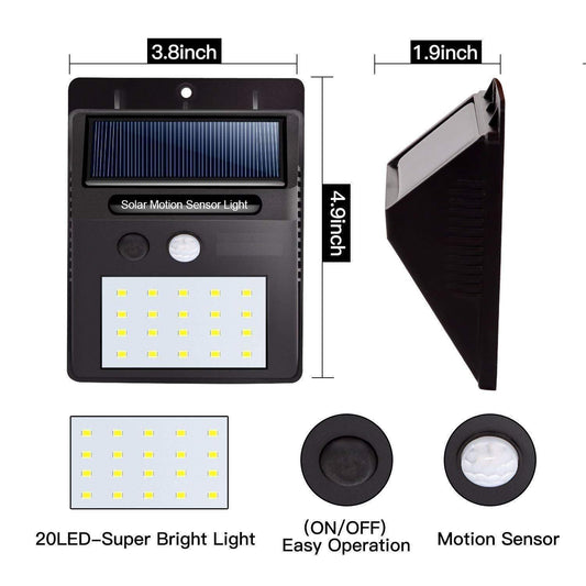 Solar Led Light ( 20 Bright LED, Sensor)