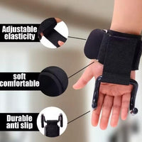 NEDLIX's Weight Lifting Rod Hooks Wrist Support  (1 Pair)