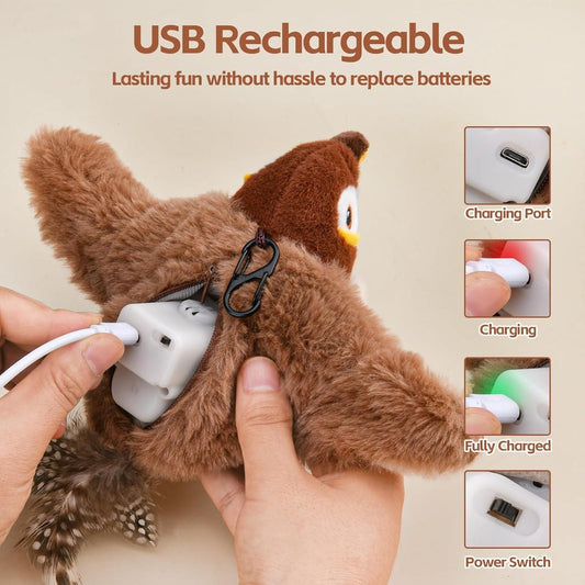 NEDLIX 🐾Interactive Chirping Bird Toy for pets and babies