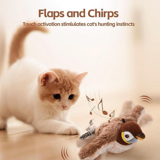 NEDLIX 🐾Interactive Chirping Bird Toy for pets and babies