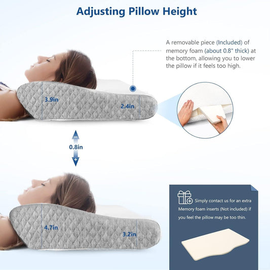 NEDLIX Cervical Neck Support Pillow for Sleeping