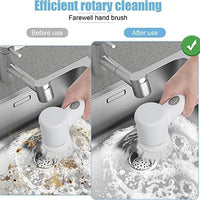 Electric Cleaning Brush, Electric Rotary Cleaning Brush with 3 Brush Heads Insulator Polisher Bathroom Shower Tub Kitchen Stove Floor Car