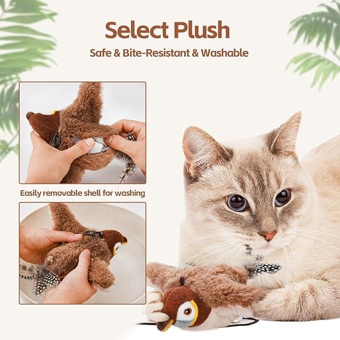 NEDLIX 🐾Interactive Chirping Bird Toy for pets and babies
